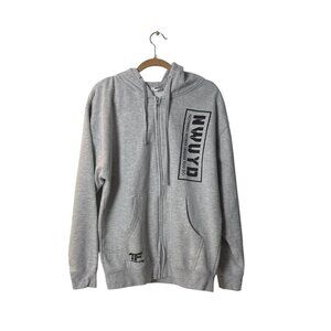 NWUYD Gray Zip-Up Hoodie L By TigerFitness